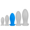EggPlay Plug silicone Saurus Egg L 14 x 6.3cm Bleu